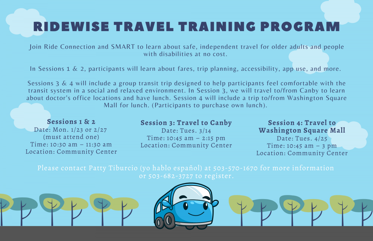 Ridewise Travel Training Program City of Wilsonville Oregon